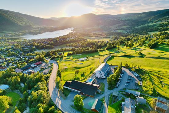 Fasaden av Nermo Hotell
