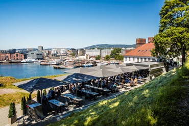 Uteplass på Festningen Restaurant